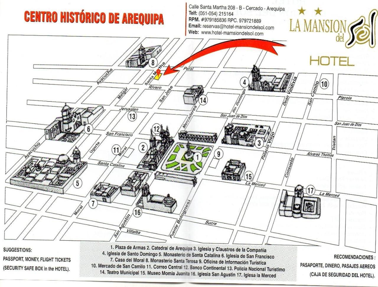 Hotel La Mansion Del Sol Arequipa Exterior foto